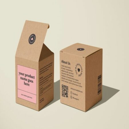 Product packaging simple Kraft box