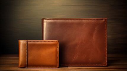 slim pure leather wallet