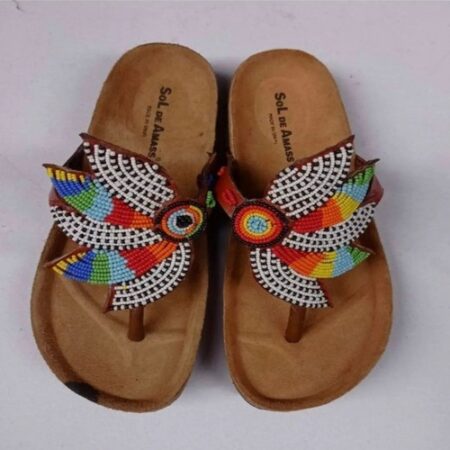 Multicolored Butterfly Beach Sandals - Trendy & Comfortable