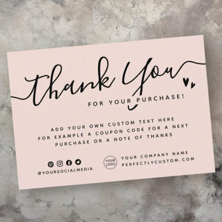 Professional Business Thank You Cards - Personalized Corporate Appreciation