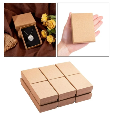 Customized Small Gift Box with Black Filler - Ideal for Jewelry