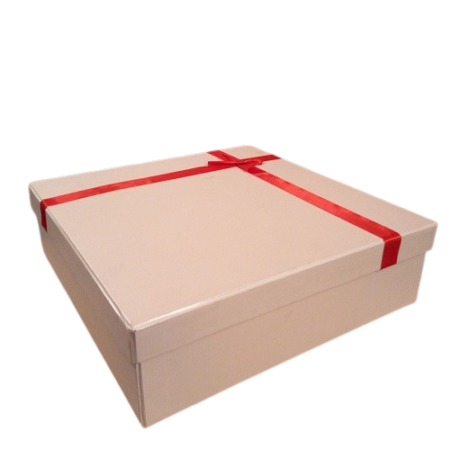 Simple Side Crossed Ribbon Gift Box – Elegant Corporate Gift Packaging